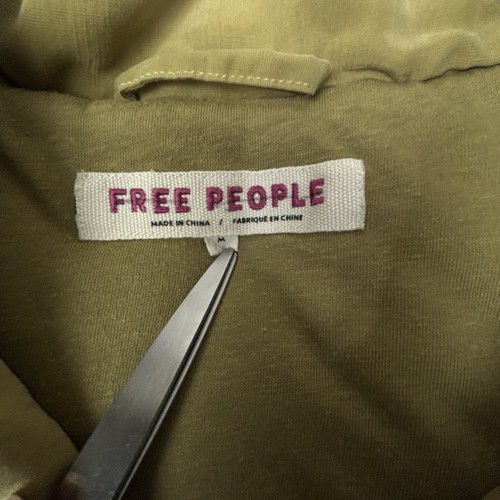 Free People Dolman Duvet Wrap Jacket Women’s Medium MUSTARD Oversized Puff EUC - Picture 4 of 13