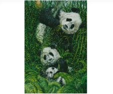 "Endangered Pandas" by Susan Andreason Seriolithograph Appraised at $505