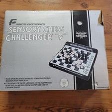 Chessboard Electronic Fidelity Sensory Chess Challenger 9 Vintage