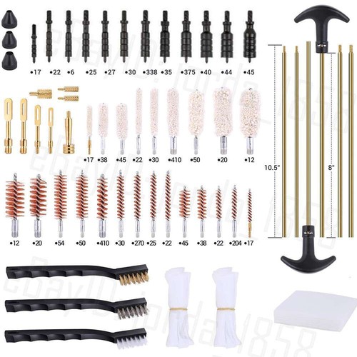 62X Universal Gun Cleaning Tools Set Pistol Rifle Shotgun Firearm Cleaner Kit AU - Picture 11 of 12