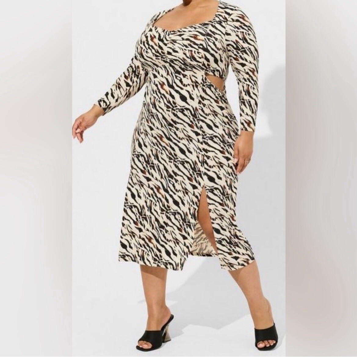 Torrid Maxi Studio Knit Dress Multi 1 1X 14 16 #G65040
