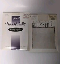 VTG Hanes Fitting Pretty Queensize Pantyhose Berkshire Ultra Sheer 3x-4x Queen