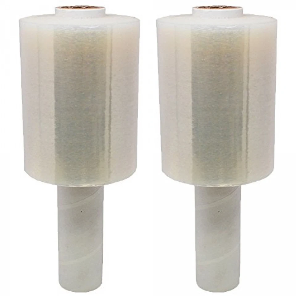 12 Rolls 5" in. x 1000FT 80 Gauge Stretch Shrink Film Hand Wrap With Handle - Image 4 of 4