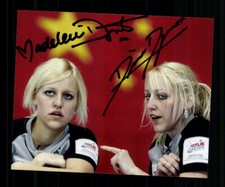 Denise i Madelene Dupont zdjęcie oryginalne podpisane curling + A 23999