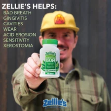 Zellie'S | 100% Xylitol Sugar Free Spearmint Chewing Gum | Spearmint Flavor (...