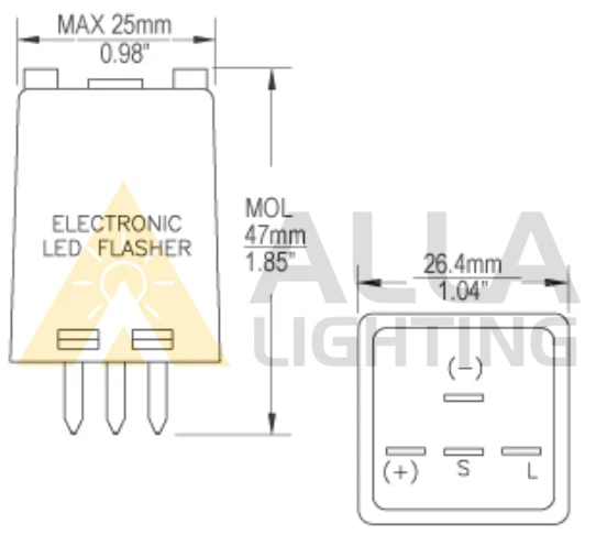LED Turn Signal Flasher Relay Fix Hyper Flash 02 Chevy Silverado Tahoe C1500 GMC - Image 3 of 3