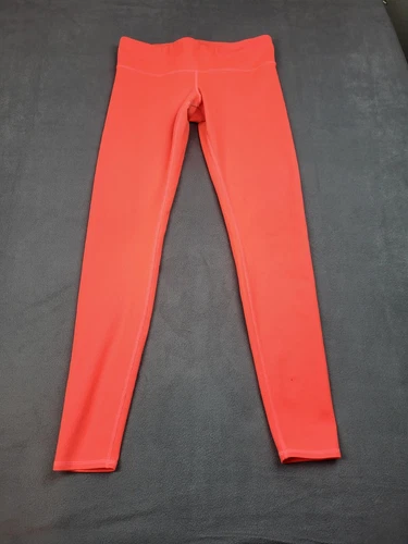 Alo Yoga Pants Women Medium Orange Red Lightweight Stretch Performance Gym Train