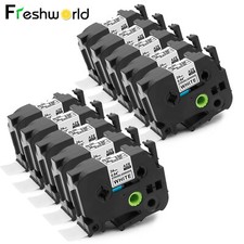 TZ TZe-251 Label Tape Replacement 24mm Black on White for Brother PTD600 10 Pack