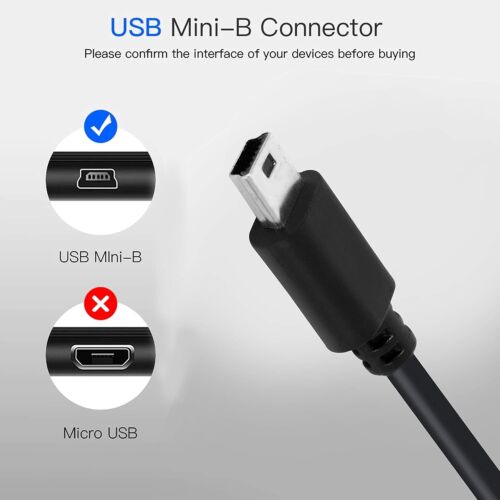 USB 2.0 Mini 5P Type B Cable Male Host to USB Female OTG Adapter Android Tablet - Picture 3 of 11