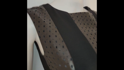 CATHERINE MALANDRINO LEATHER PANELED DRESS | eBay