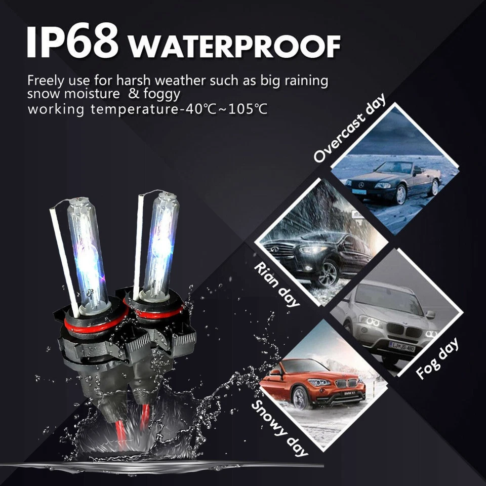 35W HID Xenon  Light KIT Headlight Fog Lights 6000k For 1995-2023 Toyota Corolla - Image 2 of 4