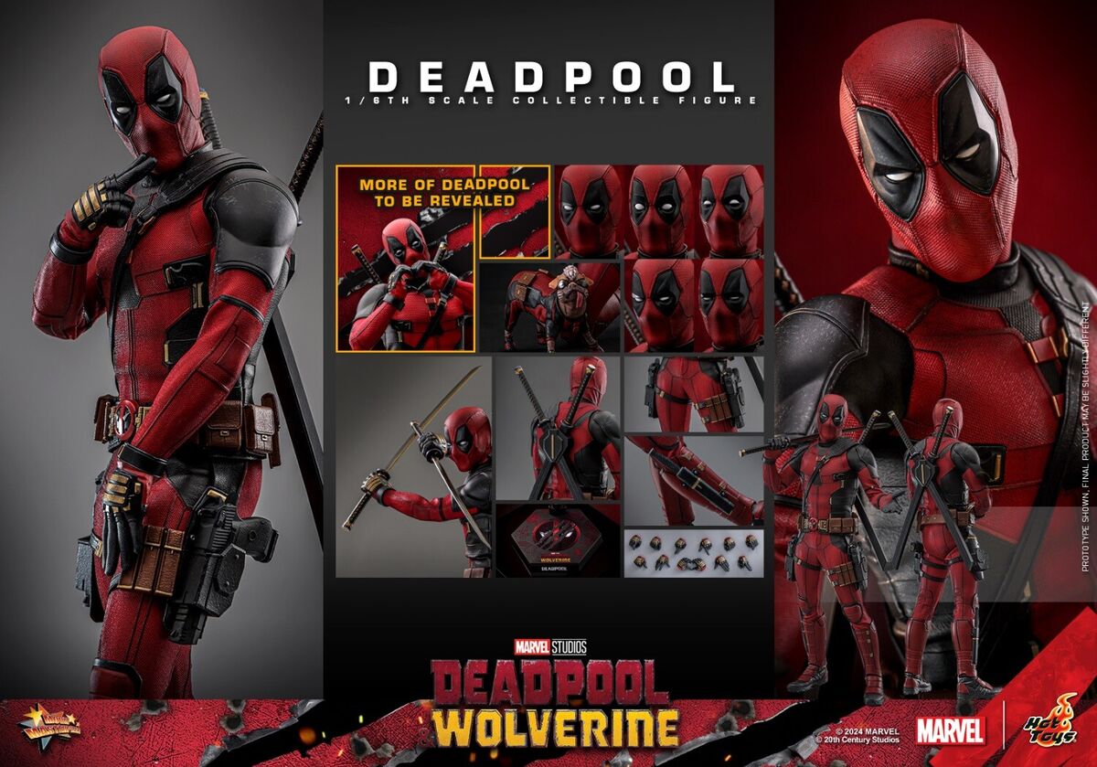 HotToys HT 1/6 MMS746B Deadpool and Wolverine Collection HotToys HT 1/6 MMS746B Deadpool and Wolverine Collection