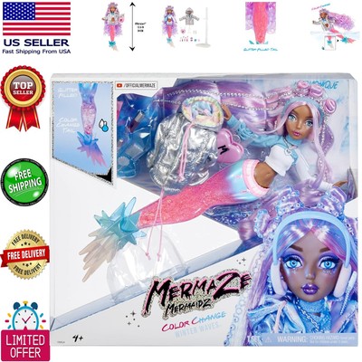 Winter Waves Harmonique Doll - Sparkling Glitter Tail & Magical Color Change Fin