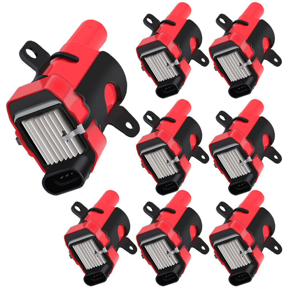 Round Ignition Coil And Spark Plug Wire Set For Chevy Silverado 1500 2500 GMC