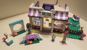 LEGO FRIENDS HEARTLAKE CITY PUPPY DOG DAYCARE DOWNTOWN 41124 BUILDING SET LOT