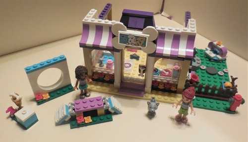 LEGO FRIENDS HEARTLAKE CITY PUPPY DOG DAYCARE DOWNTOWN 41124 BUILDING SET LOT - Picture 4 of 12