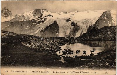 Old postcard Le Dauphine - Massif de la MEIJE - Lac Loris - Le Plateau (583398)