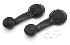 New Black Window Crank Handle Pair For 67-77 Chevy Truck Suburban Blazer C10 New Black Window Crank Handle Pair For 67-77 Chevy Truck Suburban Blazer C10