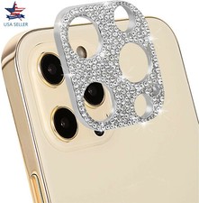 For iPhone 12 Pro Max Diamond BLING Metal Camera Lens Protector Cover 1pc