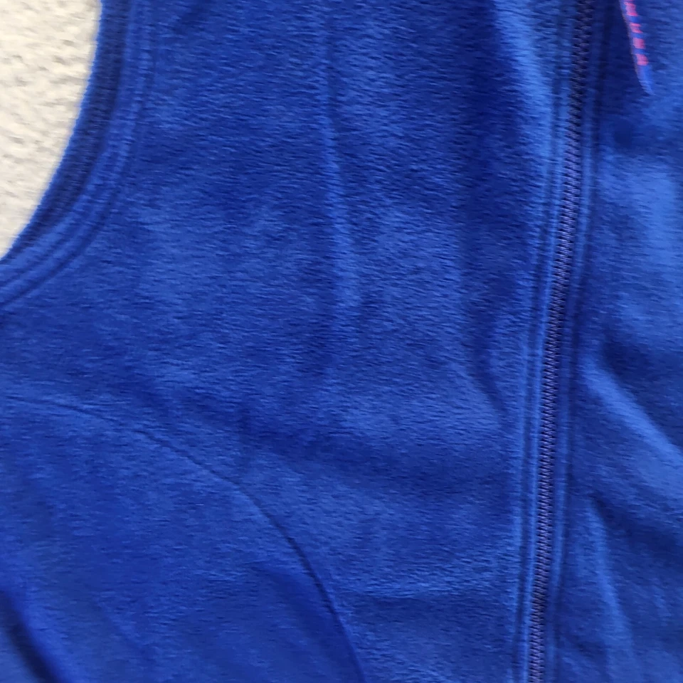 Chaleco polar Team USA Olympic Committee para mujer azul medio logotipo liso cremallera completa Foto 4 de 4