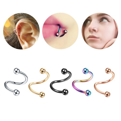 44 Stck. Chirurgenstahl Labret Lippenstecker Nasenringe Ohrringe Piercing Set 16G 20G - Bild 3 von 33