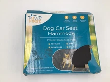 Paws First Dog Car Seat Hammock 55”x49” Water Stain Resistant Rear Seat Cover