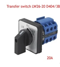 LW26-20 D404/3B 220V Single-phase Motor Forward And Reverse Switch Universal 20A