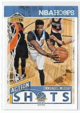 Emmanuel Mudiay 2017-18 Panini NBA Hoops Action Shots #13 Denver Nuggets Insert