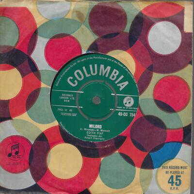 1.99p SALE Edith Piaf     �dith Milord UK 45 7'' single +Je Sais Comment