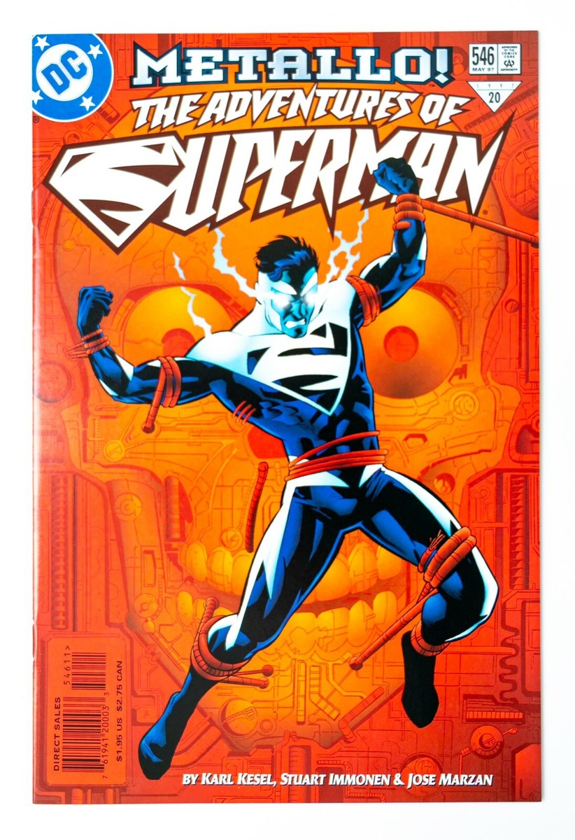 Adventures of Superman #546 (1997 DC) Electric Blue Superman vs
