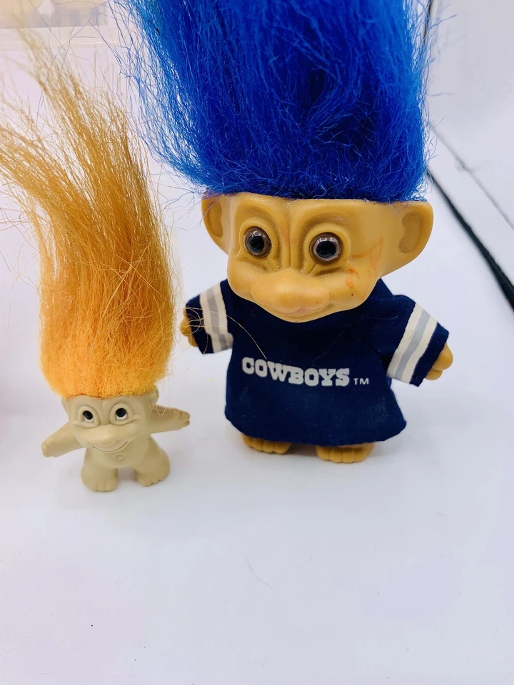 Russ Berrie Trolls Dallas Vaquero Enfermera Traje de Baño Top Sombrero Lote de 8 Foto 3 de 4