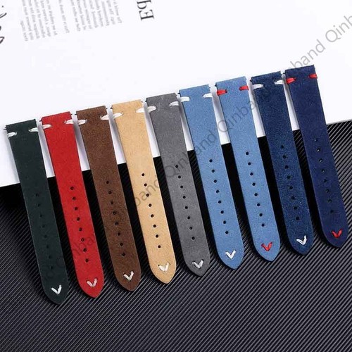 Suede Leather Watch Strap for OMEGA for DW Classic Watchbands 18mm 20mm 22mm - Picture 22 of 35