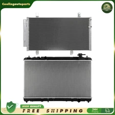 Aluminium Radiator & A/C Condenser Cooling Kit For 2010-2011 Toyota Camry 2.5L