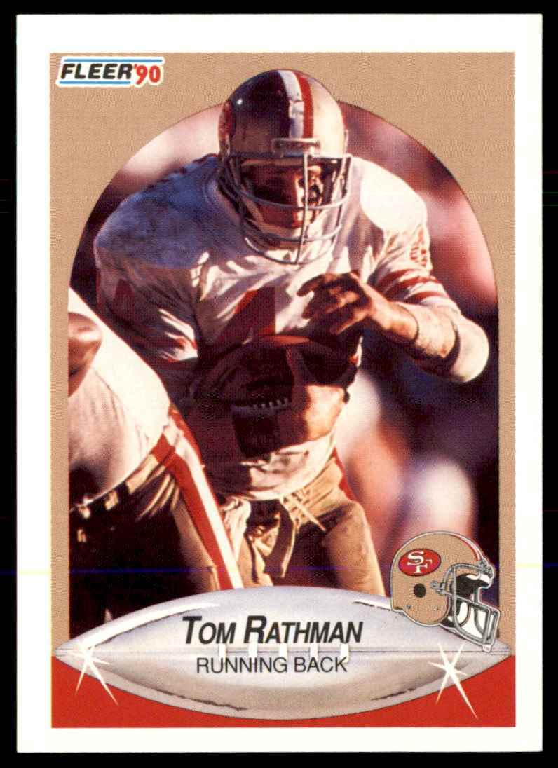 1990 Fleer Tom Rathman San Francisco 49ers #12