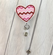 Heart Felt Retractable Badge Reel, Nurse Gift, Stocking Stuffer