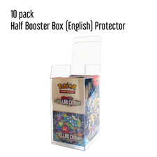 10 PACK Half Booster Box Protector 0.7mm Protective Display English Half Booster