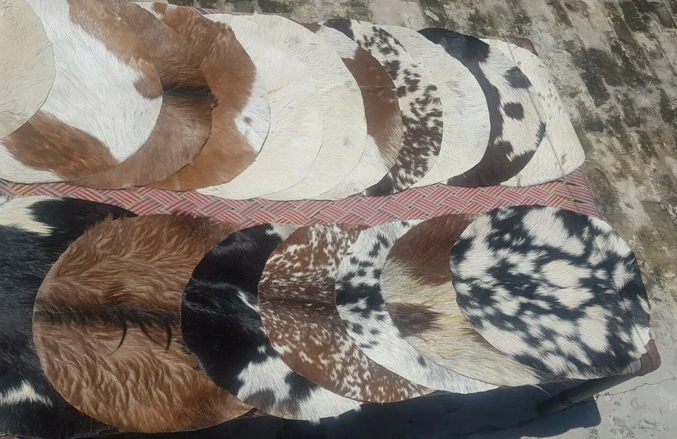 SD Goat Skin Hair Shaman Drum Head Djembe Native Frame Irish Bodhran Medieval