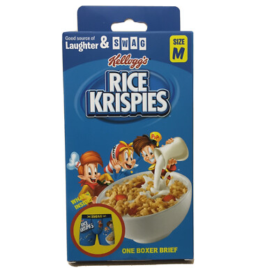 Rice Krispies Swag Novelty Gift Boxer Briefs mens M 32 -34  New With tags AR112