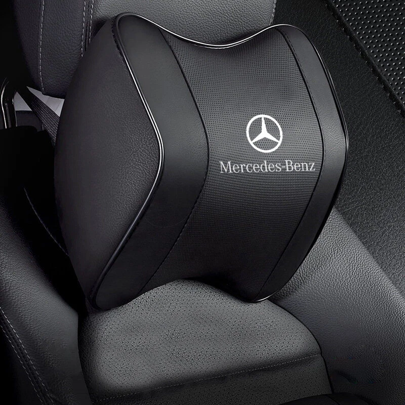 For Mercedes Benz Car Seat Headrest Neck Cushion Pillow Lumbar Supportor — 第 2/4 张图片