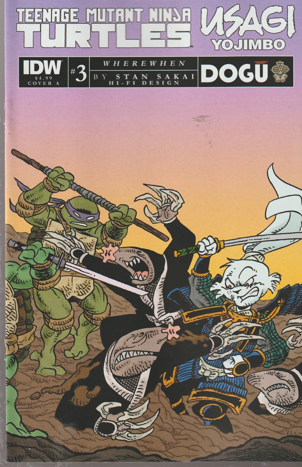 IDW COMICS TMNT USAGI YOJIMBO WHEREWHEN #3 JUNE 2023 NM 1ST PRINT