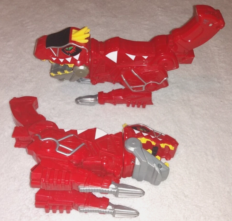 Power Rangers Dino Charge Rumble & Roar T-Rex Zord Megazord y 2 Morpher Blasters Foto 2 de 4