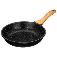 Bratpfanne 24Cm Induktion Aluminiumguss Holzgriff Antihaftbeschichtung Pfoa-Free
