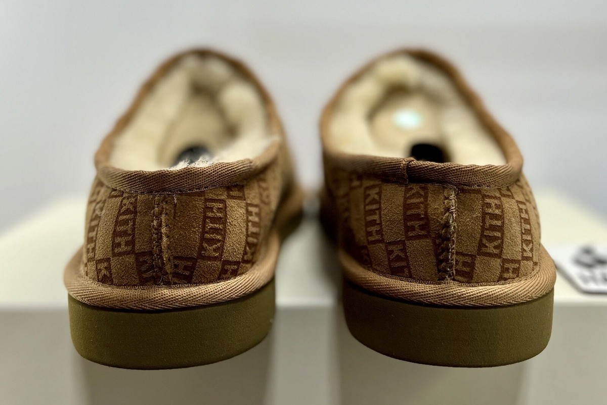 NEW Kithmas Monogram Shearling Slippers Men's Size 42 EU