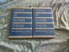 1956 1st hb dj Topics in Number Theory Volumes 1  2 by William LeVeque