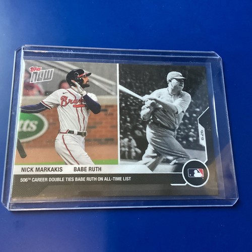 2020 Topps Now 163 Nick Markakis / Babe Ruth