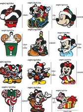 120Pcs cartoon mickey minnie Christmas Charm necklace Pendant DIY Jewelry Making