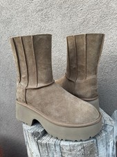 UGG Classic Twin Seam New Heights Platform Boots Womens Size 12 Hickory NEW 240