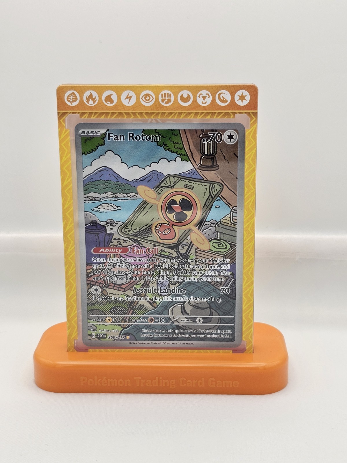 Fan Rotom 250/217 Illustration Rare Ascended Heroes Pokemon NM