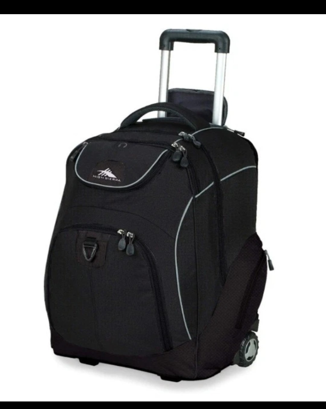 High Sierra 41-Liter Powerglide Wheeled Backpack Blue Carry On Laptop Travel