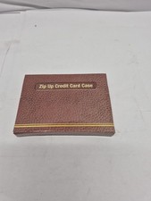 Zip Up Credit Card Case New IN Box - 16 Cards Plus ID Black